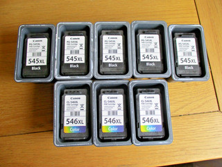 Genuine Canon Used Ink Cartridges 545XL 546XL Empty Lot of 8 Never refilled