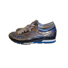 LANVIN Holografic Leather Preppy Funky Maximalist Shoes Sneakers sz EU39 US 8.5