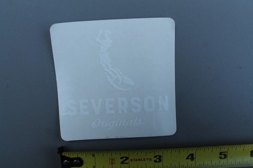 John Severson Originals Surf Surfer Clear White OG V72C Vintage Surfing STICKER - Picture 2 of 6