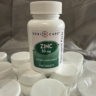 ZINC 100 TABLETS 50 MG DIETARY SUPPLEMENT EXP 06/2027 U.S.A.