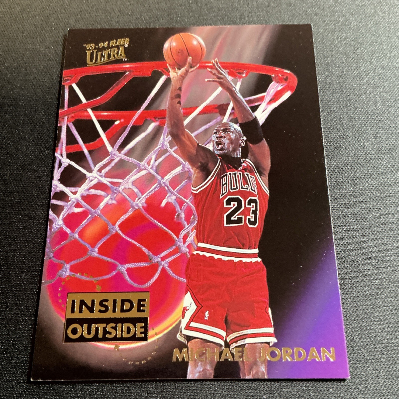 1993-94 Fleer Ultra Inside Outside Michael Jordan #4 of 10 Chicago Bulls NBA