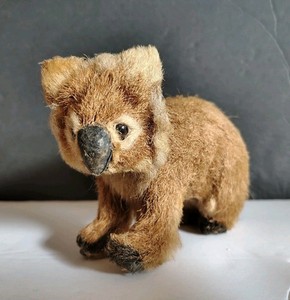 Rare Vintage Kunstlerschutz Wagner Flocked Koala Bear West Germany