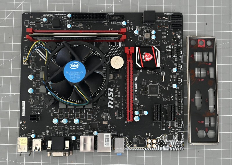 MSI H110M Gaming Motherboard - HDMI 8GB DDR4 LGA1151 w/ Intel i3-6100 3.70 GHz