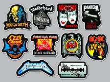 Metal / Hard Rock Vinyl Sticker Lot 10 Stickers SET 4