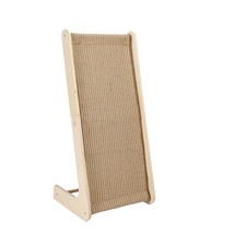 Pets Sisal Cat Scratcher Ramp for Indoor Cats,28" L Shape Vertical Scratch Pad
