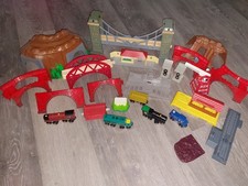 LOT Thomas Friends Tank Engine Train Wooden Railway Red Brick Bridges Random