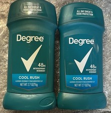 Degree Men COOL RUSH Antiperspirant Deodorant Stick 48 Hour 2.7 oz. X2, 04/26 