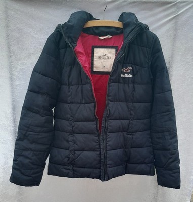 Hollister California Winter Jacke Reißverschluss Damen Mode Kleidung Gr. M