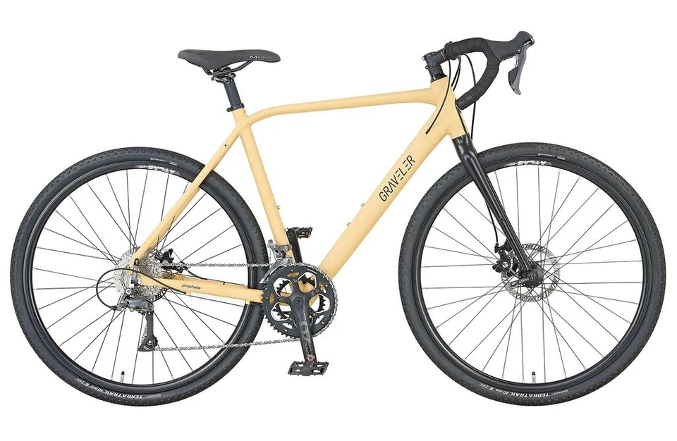 Prophete Gravelbike Graveler 28, Sandbeige/Schwarz - Bild 2 von 4