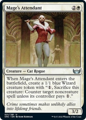 Mage's Attendant 21 UC Streets of New Capenna Magic: The Gathering NM/M