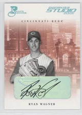 2005 Donruss Studio Private Signings Platinum 6/10 Ryan Wagner #84 Auto 0a2