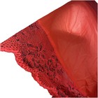 La Senza Women’s L/XL Red Satin And Black Lace Robe With Belt With Free Thong — photo 8