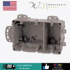 Southwire MSBMMT3G 3 Gang Multi Mount Device Box with Depth Adjustable; Gray