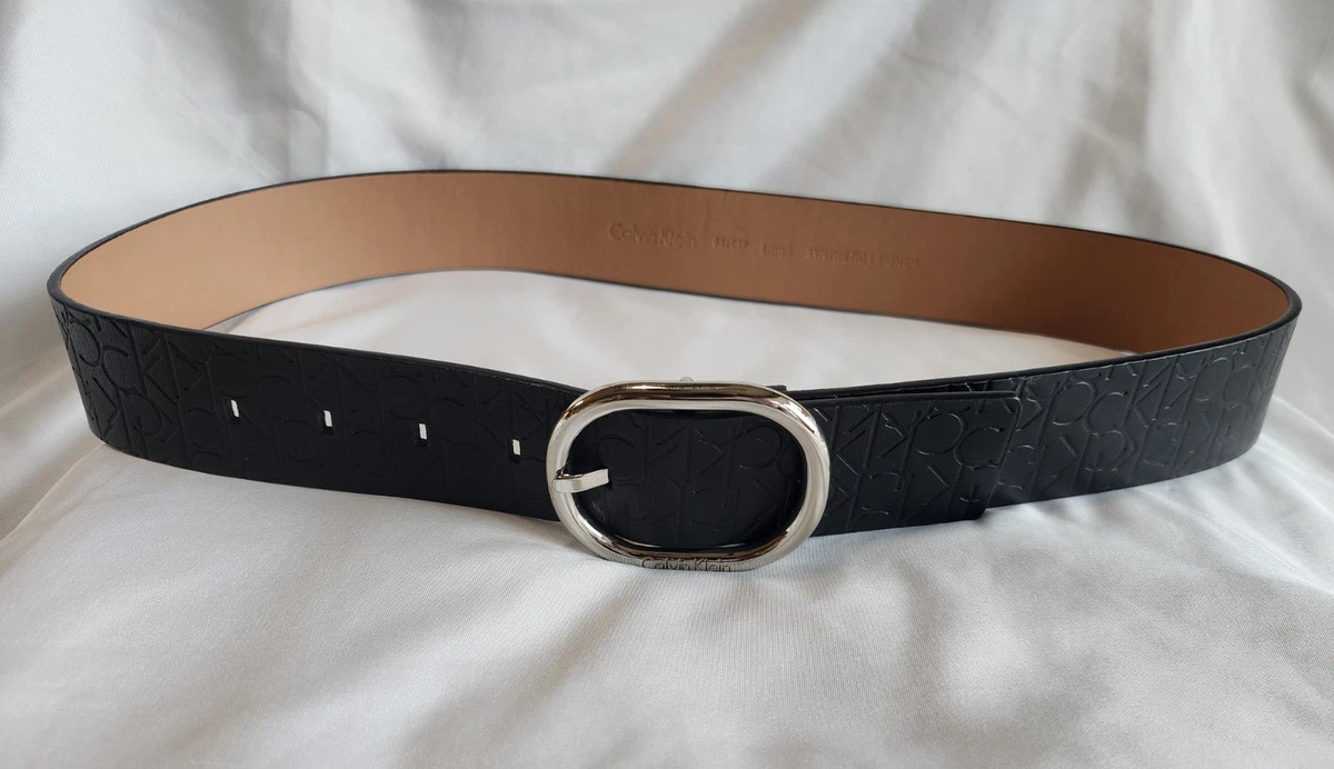 Calvin Klein Leather Stretch Belt, Sz L/XL Calvin Klein Faux Leather Wide Belts for Women for sale | eBay main image 2