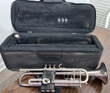VINTAGE 93 GETZEN 700 Bb SILVER TRUMPET- No Dents, Fully Functional S-P12250