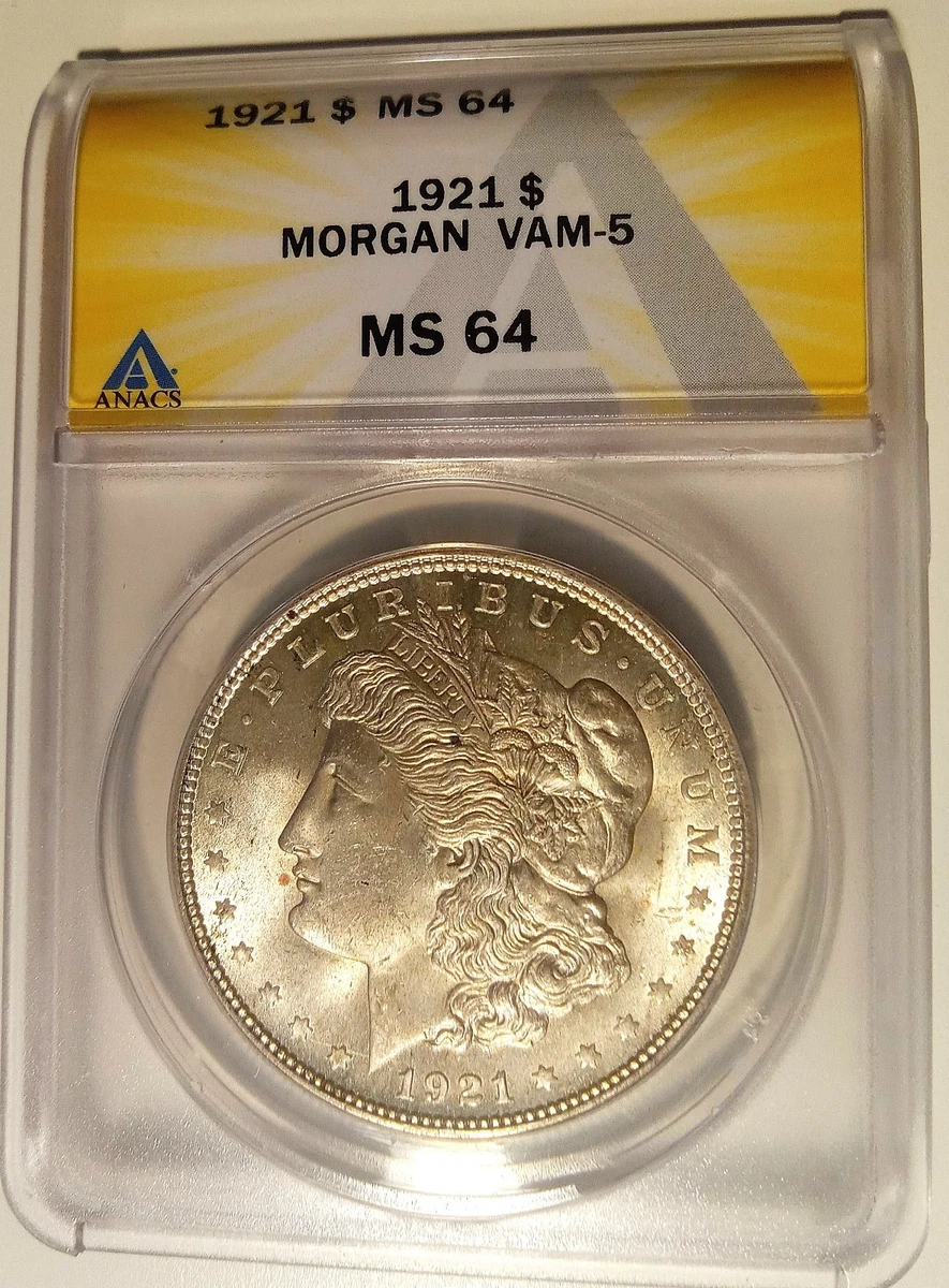 MS 64 Graded 1921 Year Morgan US Dollars (1878-1921) for sale | eBay