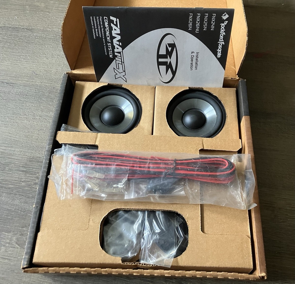 Old School Rockford Fosgate FNX2414 Fanatic X Component System