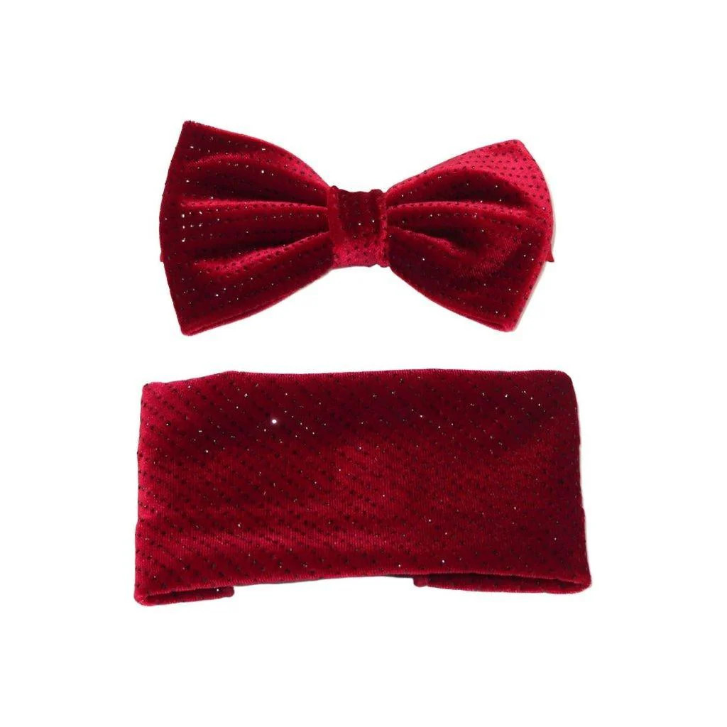 Mens Tuxedo Formal Velvet Bow TieHankie By JValintin Fancy JVBT-7 6190₽