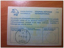 Deutschland WELS 19.6.1977 UPU Weltpostverein INTERNATIONALER ANTWORTSCHEIN C22