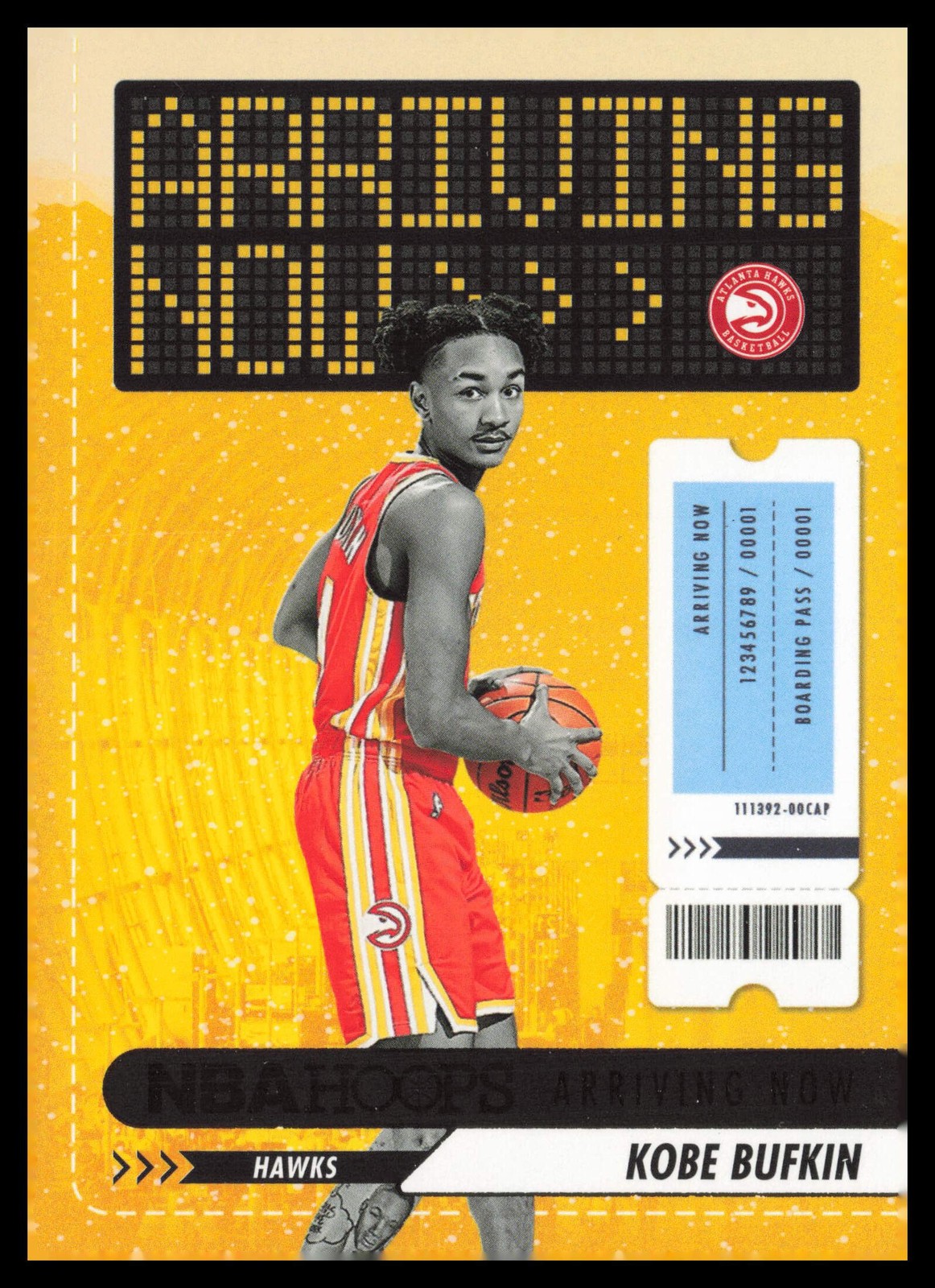 2023-24 Hoops Winter #23 Kobe Bufkin Atlanta Hawks Arriving Now Basketball Card