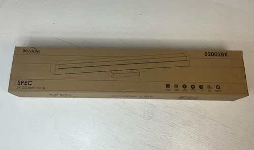 Maxim Lighting Spec 24" Wide Rectangular LED Bath Bar, 52002BK - Black - Picture 11 of 11