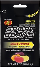 Jelly Belly Sport Beans Assorted Energy Fuel with Electrolytes  Caffeine, 1 oz