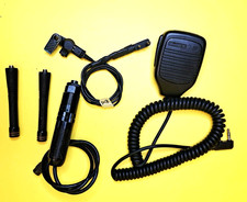   KMC-21 COMPACT MICROPHONE PROBE 2-PIN ANTENNA EARPIECE CABLE ADAPTER KIT RADIO  