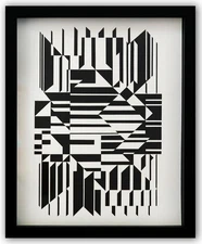 Victor Vasarely- Heliogravure Print "Untitled"