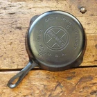 Vintage GRISWOLD Cast Iron SKILLET Frying Pan # 5 LARGE BLOCK LOGO - Ironspoon