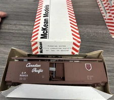 McKean Models HO Kit #10011  50’ Sgl Door Boxcar Canadian Pacific Running Extra