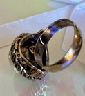 3 Vintage Cocktail Rings, Opal Like Cabochon, Adjustable  — photo 9