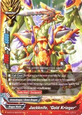 Buddyfight TCG card S-BT01A-UB03/0014EN R Jackknife, Gold Warrior Buddy Lineage
