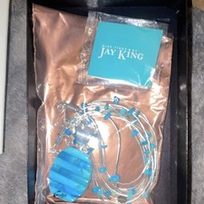 Mine Finds by Jay King Turquoise Oval Pendant Beaded 925 Necklace