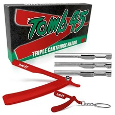 Triple Cartridge Razor Holder  Disposable Razor Safety Handle For Barbers  ...