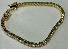 925 Sterling Silver 3mm Moissanite Tennis Bracelet D Color GRA Certified