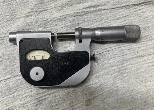 VIS Poland 0-1” Indicating Micrometer Comparator Machinist Tool Maker Inspection