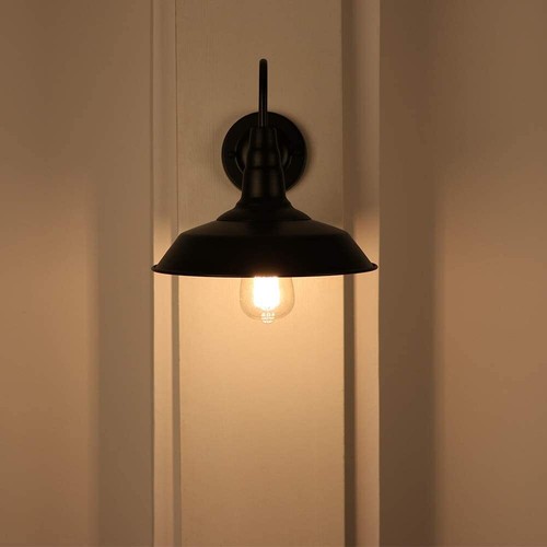 2 Pack Black Wall Light Modern Living Room Sconce Lamp Fixture Hallway Porch Bar - Picture 7 of 24