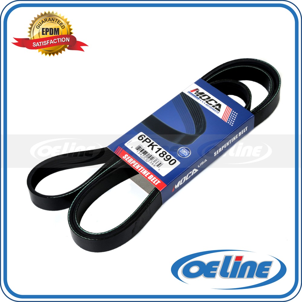 6PK1890 Serpentine Drive Belt for 98-08 Chevy GMC Toyota Suzuki 1.8-2.4L Engines  