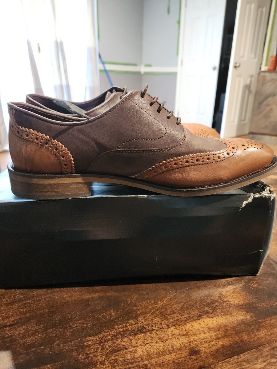 Ferro Aldo Men\'s Brown and White Wingtip Dress Shoes Size 12 NWOT s-l400.jpg main image 4