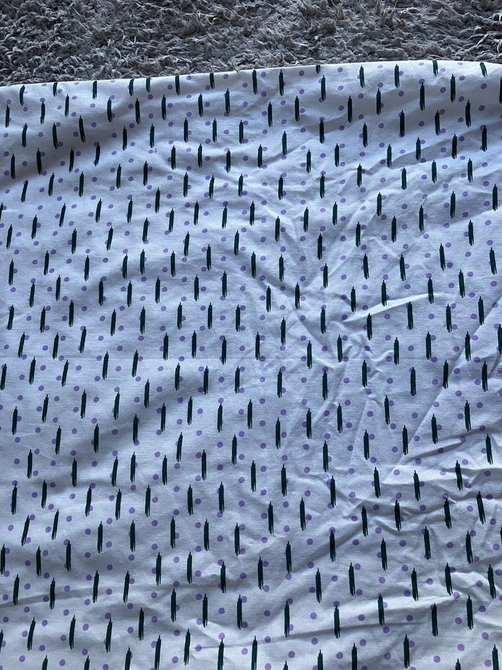 M&S White Patterned Double Duvet Cover Set&2pillowcases Cotton Rich