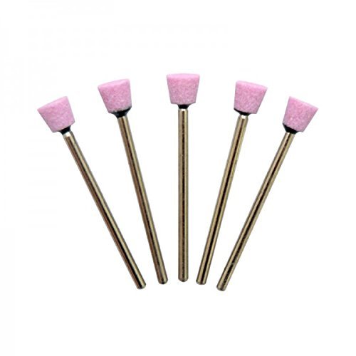 Proxxon Set 5 mole corindone coniche codolo 2,35mm Diametro testa 7mm 28778