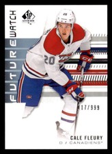 2019-20 SP Authentic #201 Cale Fleury FW RC /999