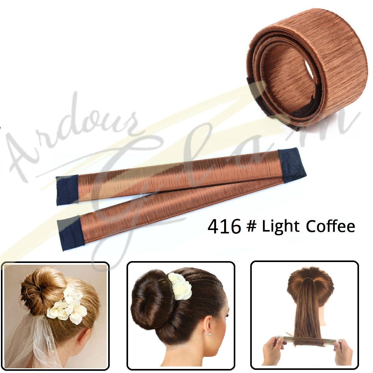 Magic French Twist Hair Bun Maker Bands Easy Snap Tool Former DIY