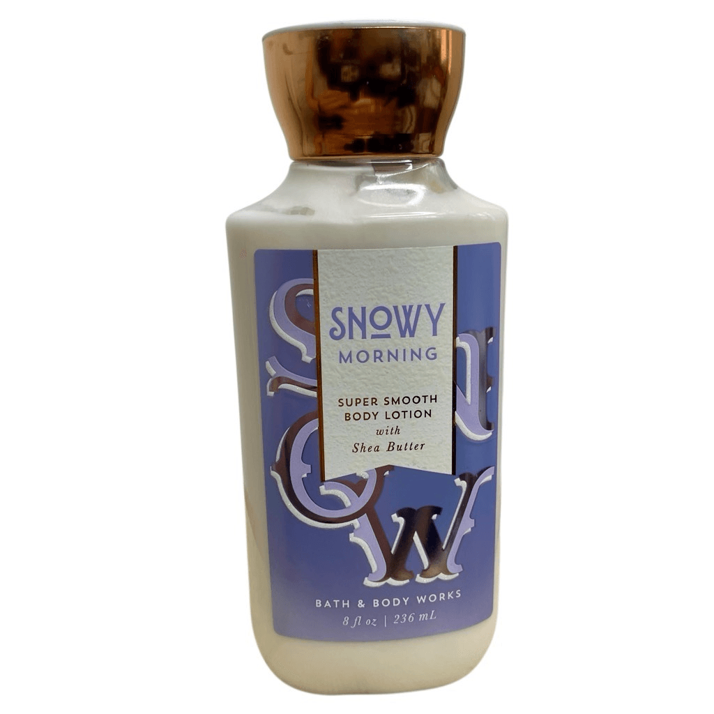 Bath & Body Works Snowy Morning Shea Butter Lotion 8 oz Hydrating Moisturizer