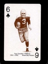 1963 STANCRAFT GREEN BACKS #6-CLUBS TONY CANADEO NMMT PACKERS HOF *SBA12790