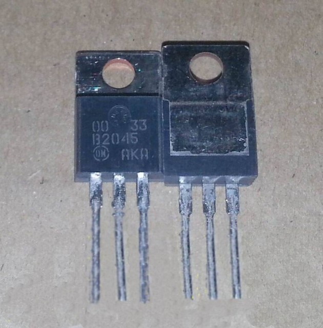 10pcs DIP Diode MBR2045CT B2045 20A 45V TO-220 ON | eBay