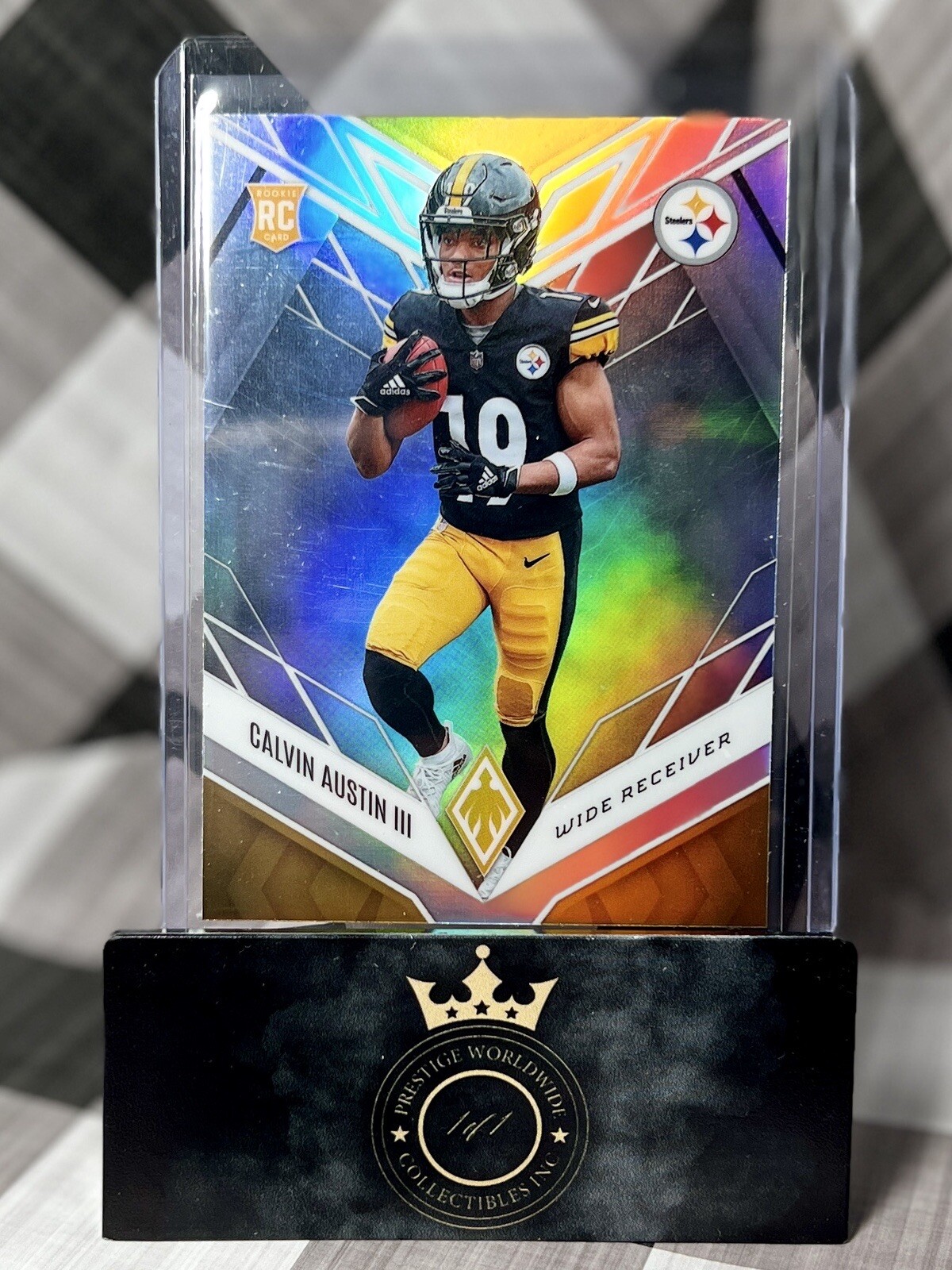 Calvin Austin III 2022 Panini Phoenix Silver Rookie #136 Pittsburgh Steelers RC