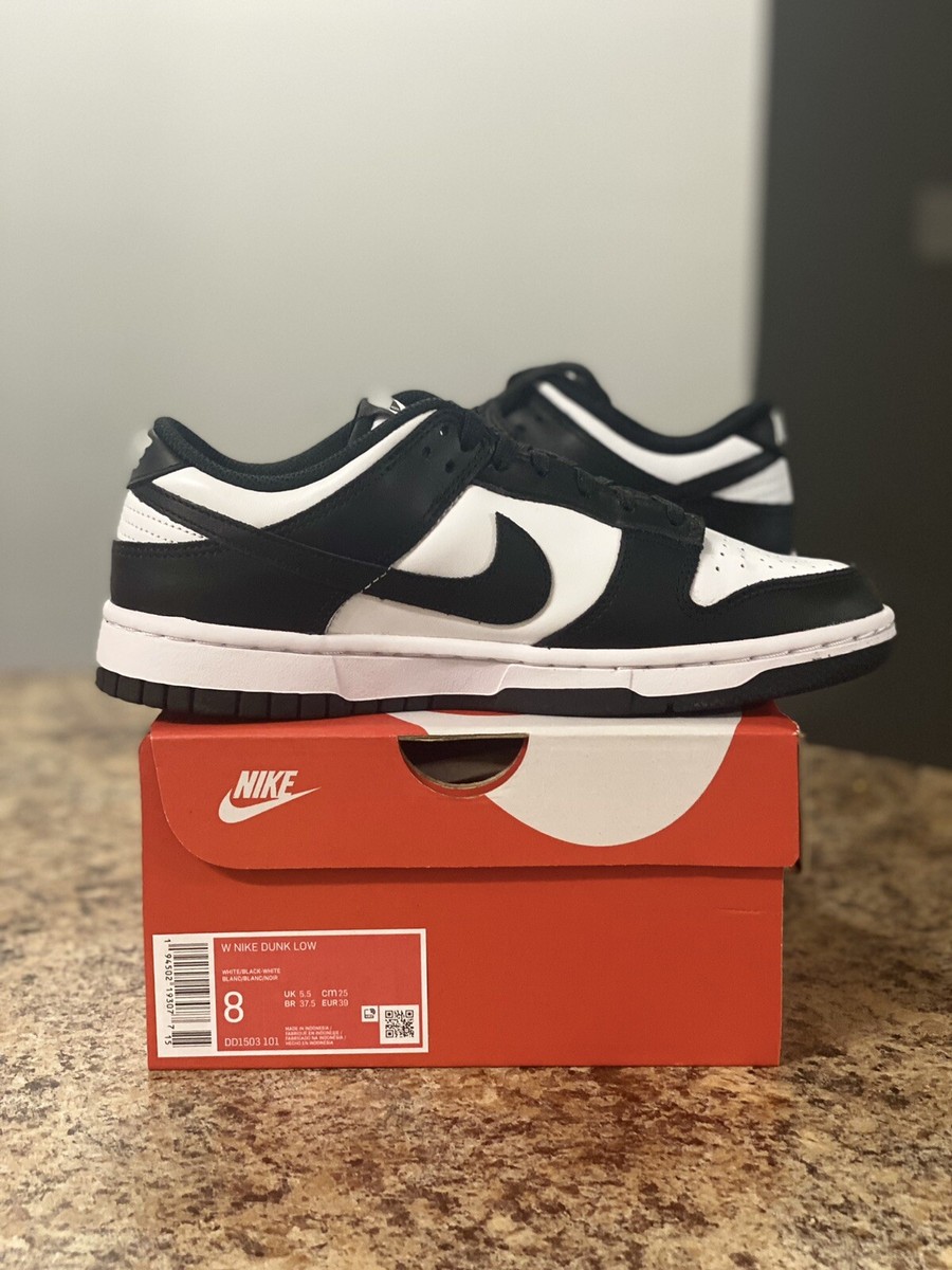 Nike Dunk Low Panda White Black DD1503-101 Women's Size 8W
