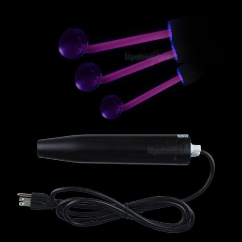 High Frequency Machine With 3 Mushroom Electrodes Black Handle Beauty equipment - Picture 10 of 11