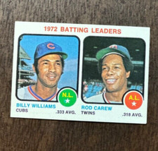 1972 Batting Leaders (Billy Williams / Rod Carew) 1973 Topps #61